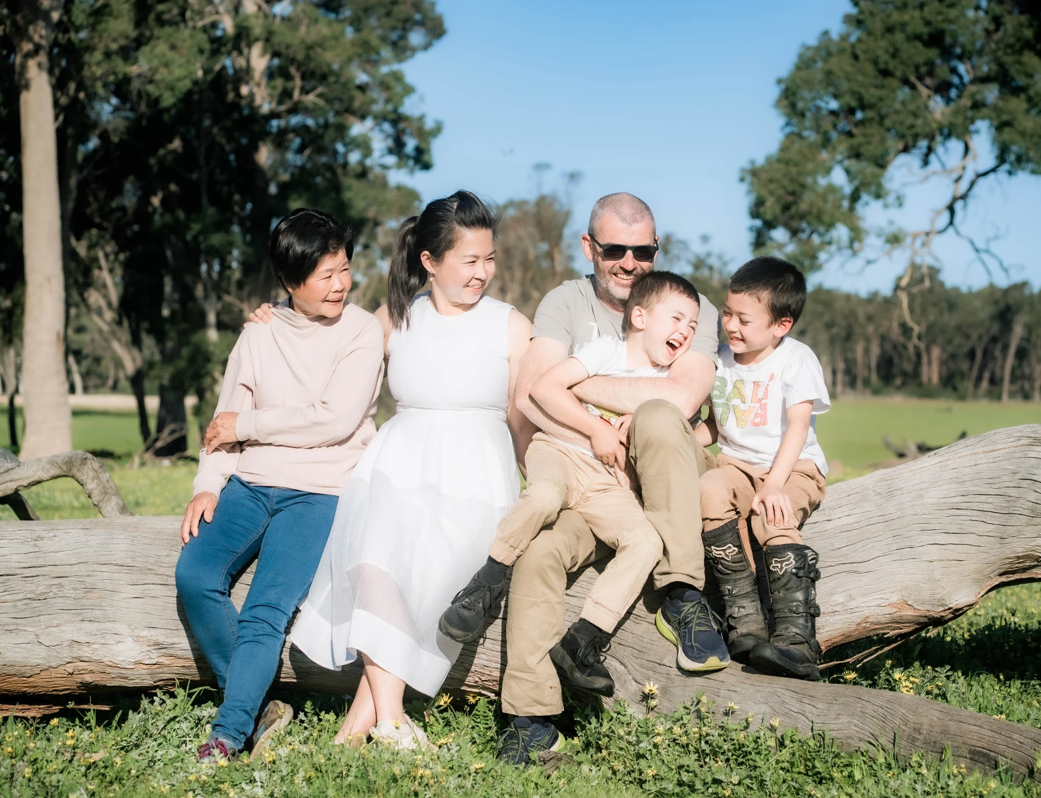 Tammy's multigenerational family portrait on a farm near Perth, Western Australia